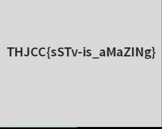 Decoded SSTV image from the challenge